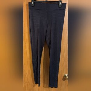 LOFT Navy and White Dotted Dress Leggings